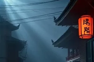 子夜修表铺中放大镜与散落的齿轮零件